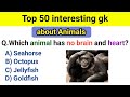 Interesting gk questions about animals  interesting gk part 9  lets know everything