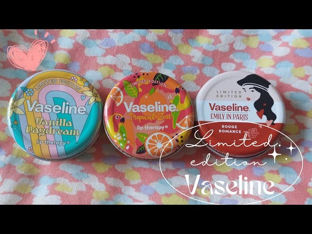 Limited edition vaseline's - YouTube