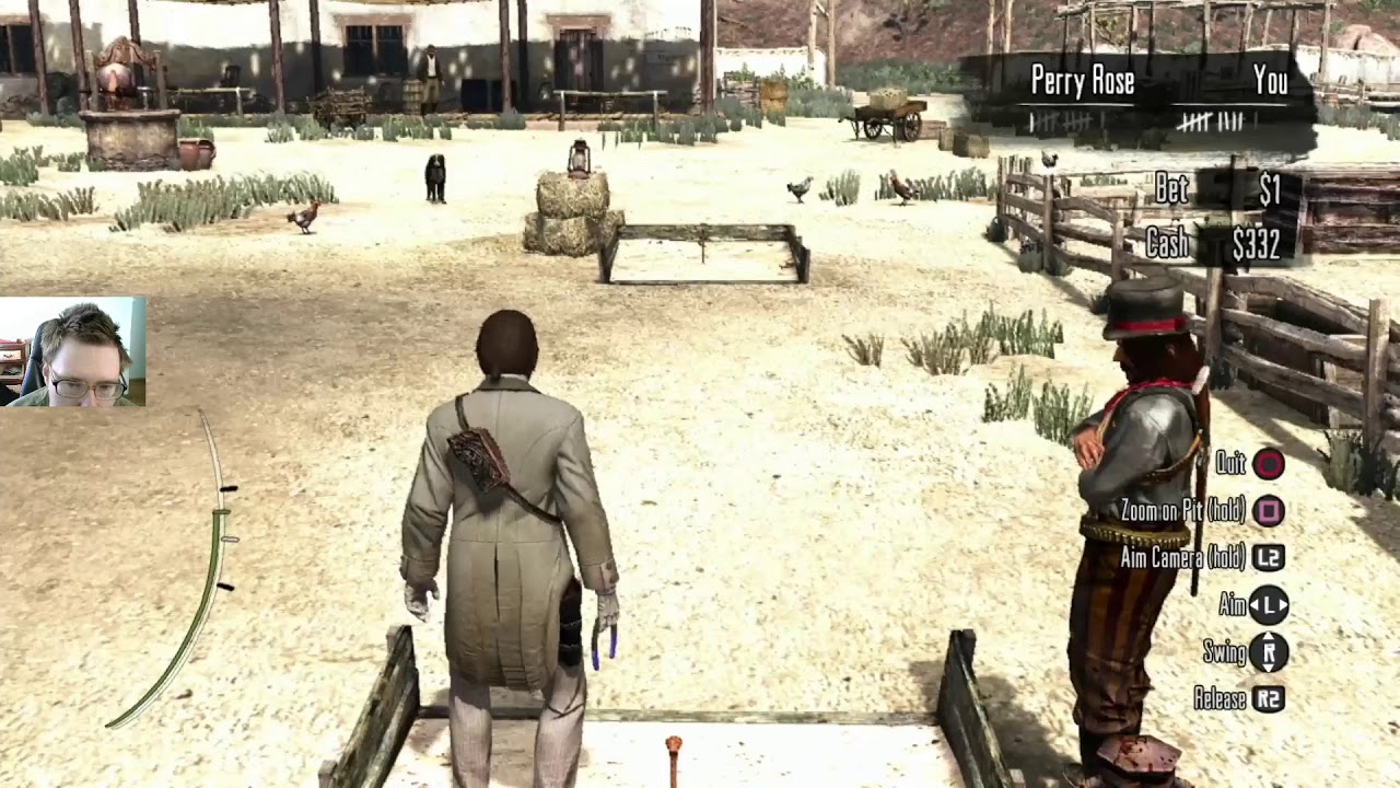 прохождение Red Dead Redemption 1 47 на ps3 horseshoes игра в подкову