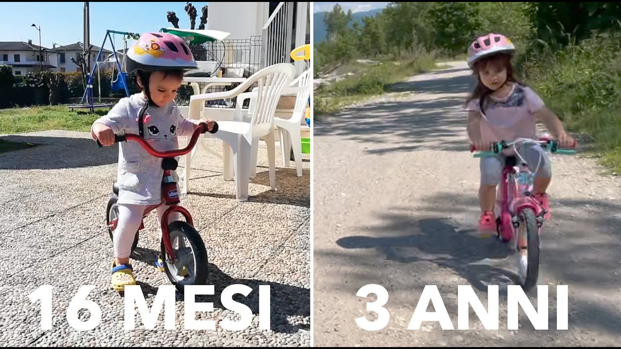 In bici senza rotelle: come insegnare ai bambini ad andare in bicicletta  sin da piccoli - YouTube