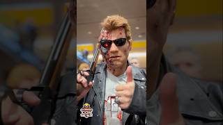 T-800 Terminator REVEAL 😎 #shorts #terminator #t800 #arnoldschwarzenegger #cosplay
