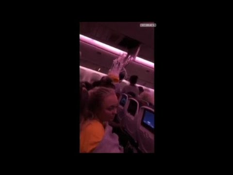 Video shows oxygen masks hanging on Air Canada flight following severe turbulence