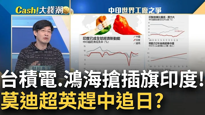 印度"GDP增幅"勝中國! 英國也成手下敗將.2027超車日本 龍象"世界工廠"之爭將分勝負?印度成全球經濟新動能?│王志郁 主持│20230303｜Catch大錢潮 feat.林友銘 - 天天要聞