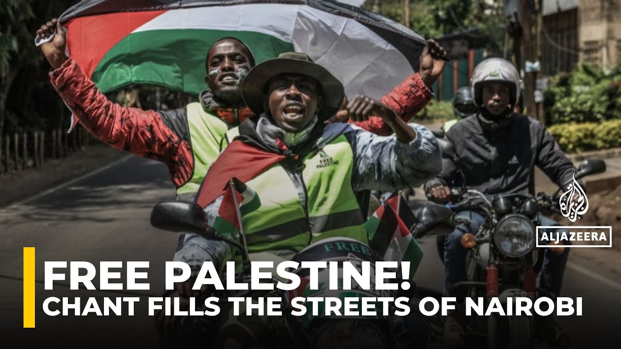 나이지리아인들이 나이로비에서 가자지구의 유혈 진압을 중단하고 ‘자유 팔레스타인’을 요구하며 시위를 벌였다.