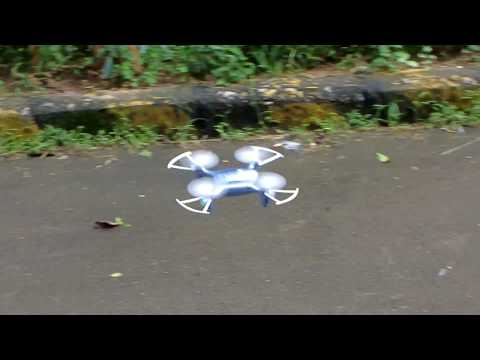 Syma X21W Blue drone with FPV WIFI Camera Drone Test