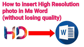 How to insert High Resolution Photo in MS Word in Urdu|Hindi