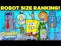 MORE Bikini Bottom ROBOTS   MECHS Ranked by Size! 🤖😱 | SpongeBob