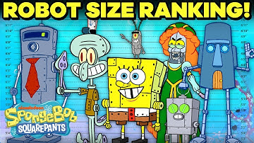 MORE Bikini Bottom ROBOTS + MECHS Ranked by Size! 🤖😱 | SpongeBob