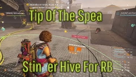 Tip Of The Spear - Stinger Hive For Razor Back - The Division 2 - Build Video