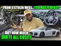 Rebuilding salvagestolen 2018 audi r8 v10 plus