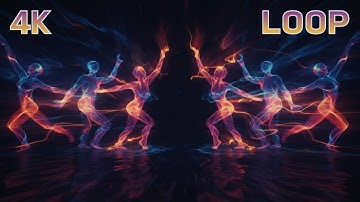 Dancing Form 𝐕𝐉 𝐋𝐨𝐨𝐩 | Paint & Flow Brushstrokes of Light (No Music / Digital Art)