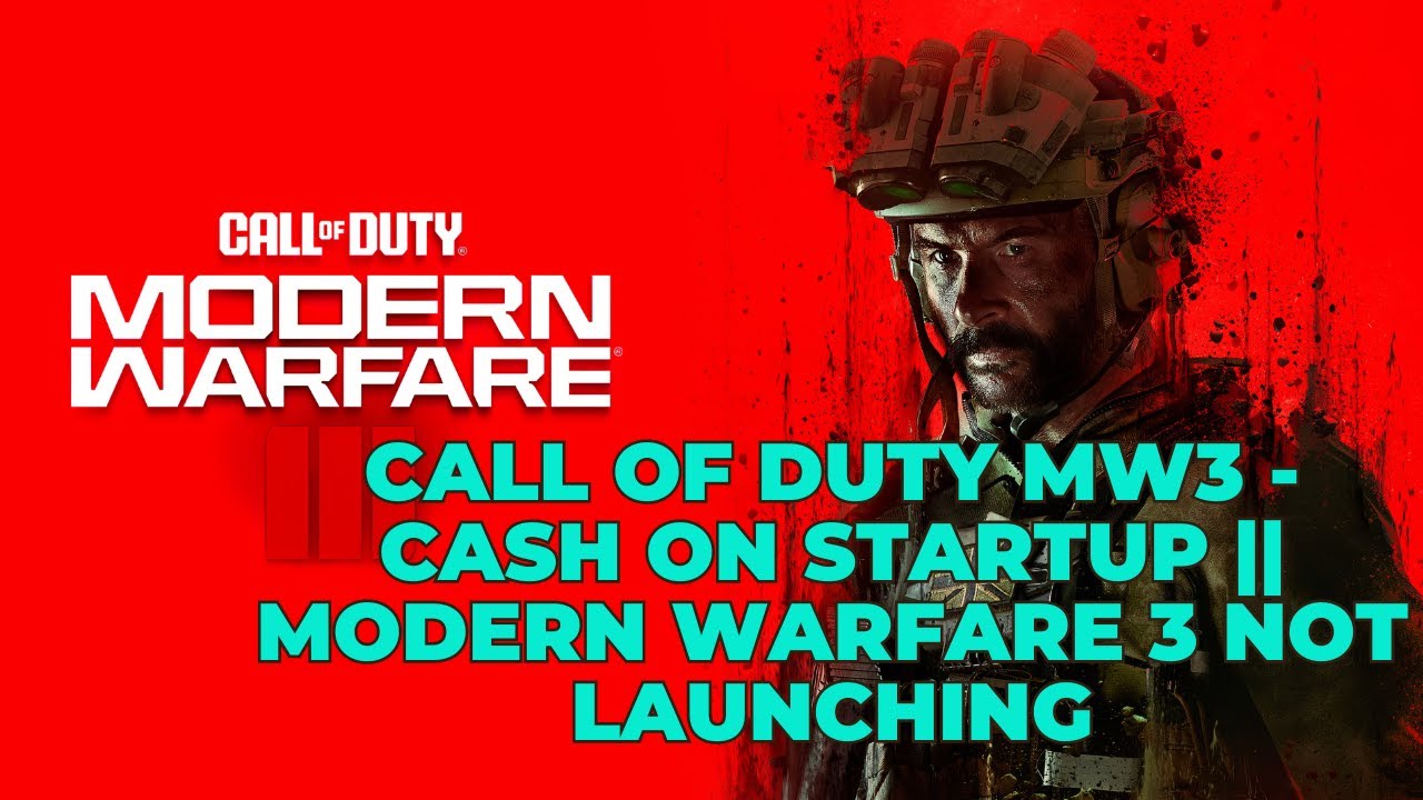 CALL OF DUTY MW3 - CRASH ON STARTUP || MODERN WARFARE 3 NOT LAUNCHING ...