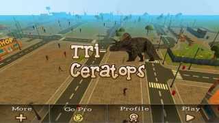 Triceratops Rampage Simulator - Android / iOS Gameplay Review 2015 screenshot 2