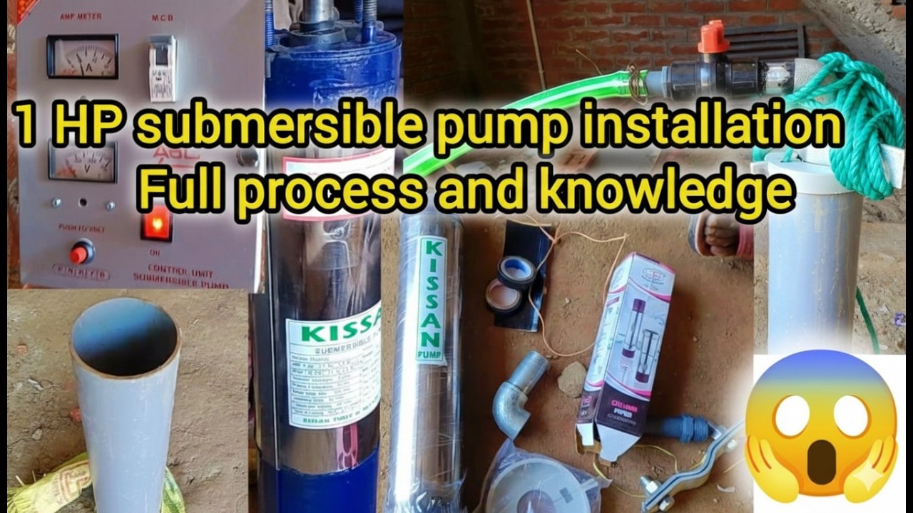 Water Well 1.5HP Borewell Motor Fitting | submersible pump installation #borewell #fitting #water