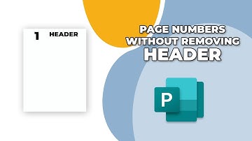 How to add page numbers in publisher without removing header