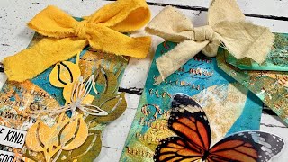 Turning Gel Plate Prints into Mixed Media Tags