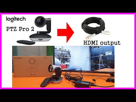 Turn Logitech PTZ PRO 2 USB webcam into HDMI | Display on TV & connect with video switcher
