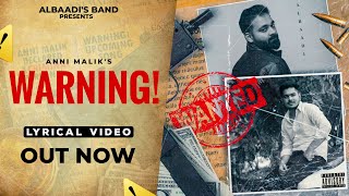 Warning (Official Song) Anni Malik X Albaadi || Latest Haryanvi Hip Hop Song 2022 || THE SANKEEZ