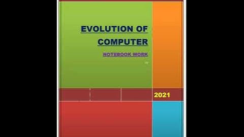 Class 3,  Computer, Chapter 2 " Evolution of Computer ",  explanation of PDF