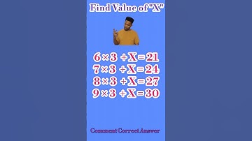 Find The Value of "X" | Viral Math Problem | Daily Quiz Show #shorts #maths #study #ytshorts