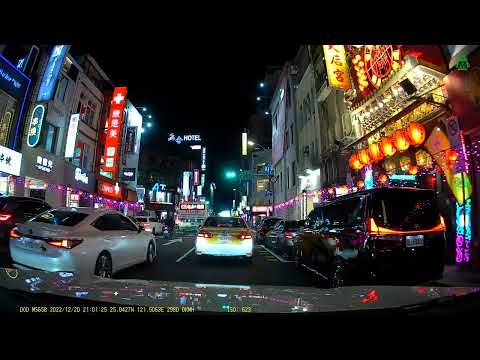 DOD行車記錄器 MS658 60fps 夜間市區 | 前鏡頭