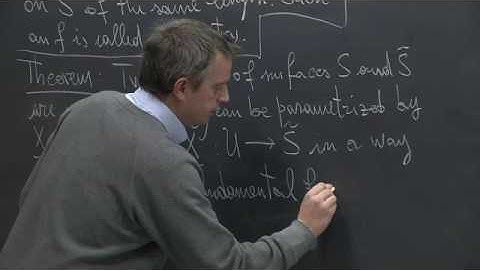 Differential Geometry - Claudio Arezzo - Lecture 13