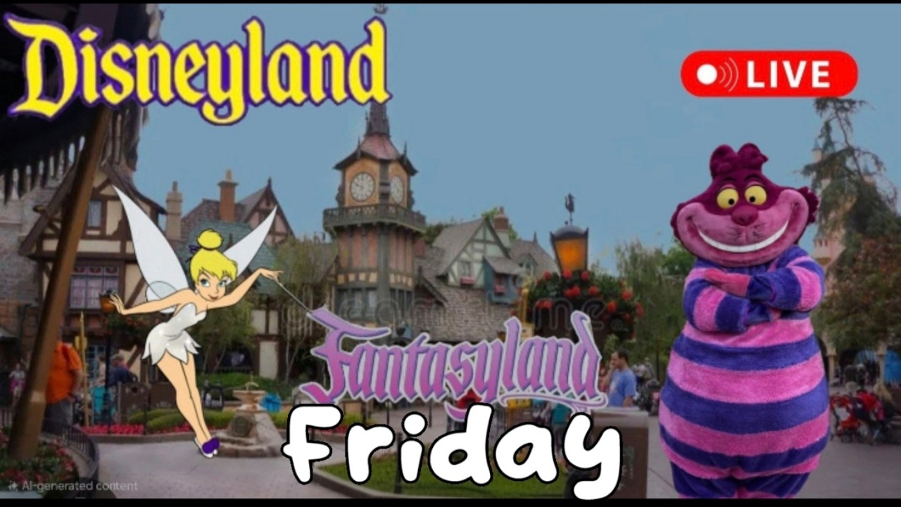 Disneyland Fantastic Fun Fantasy Friday #livestream Rides Shows