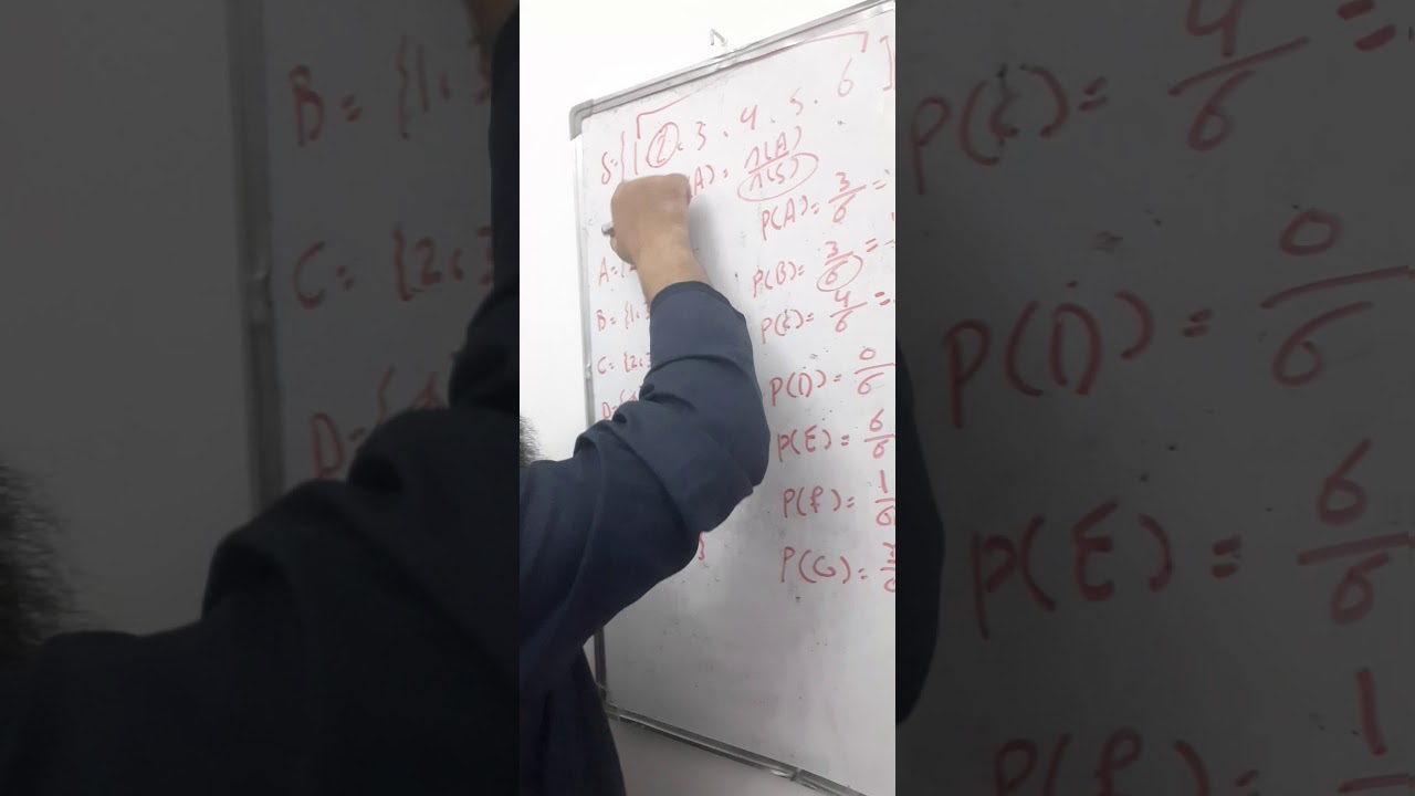 إحصاء ثالثة ثانوي علمي درس طرق حساب احتمالات طريقة التقليدية استاذ المبروك الكندرو 6