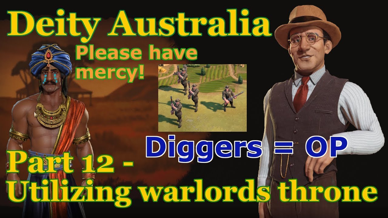 Civ 6 Australia takes on science! Part 12 - Utilizing warlords throne