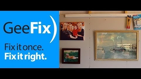 GeeFix - Hanging picture frames onto plasterboard walls