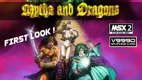 Myths and Dragons - 1st look! (MSX2 V9990/GFX9000,  Kai Magazine 2017)