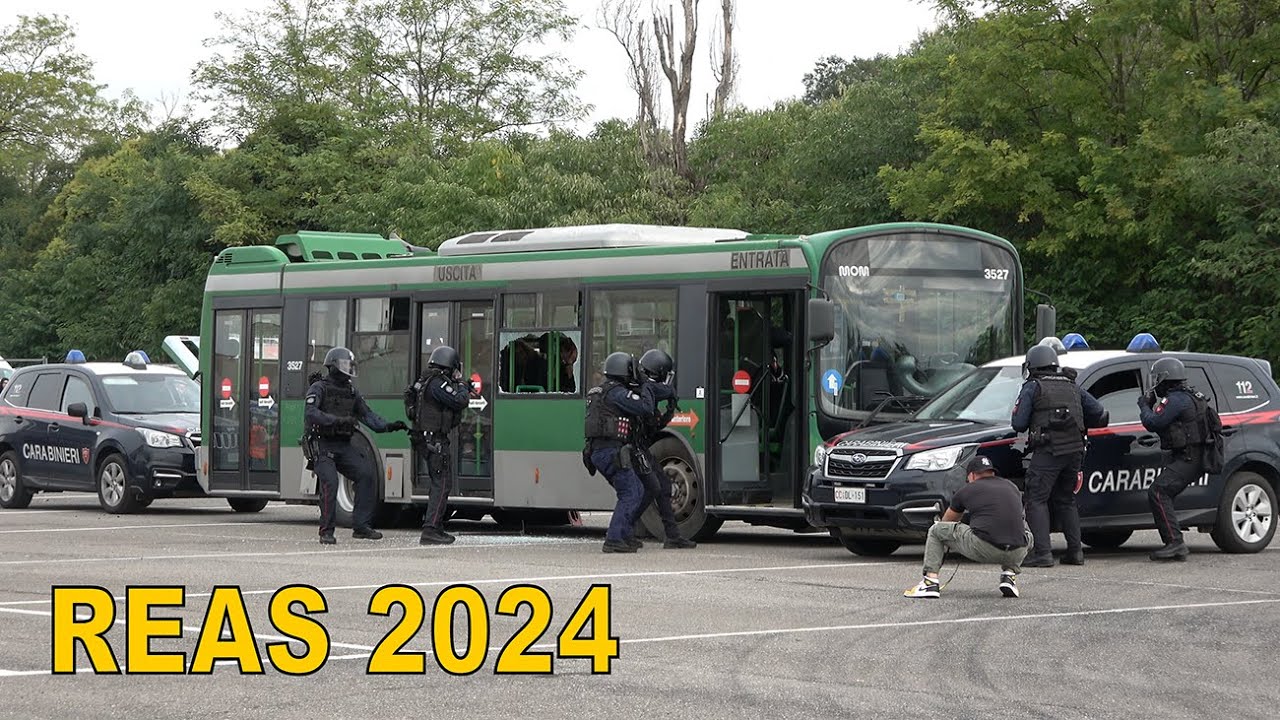 REAS 2024 - Simulazione Attacco Terroristico con ostaggi e incidente - Simulation terroristic attack