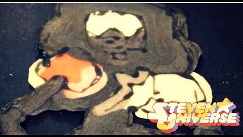 Pancake Art - Steven Universe Garnet  Crystal Gems first attempt by Sonya