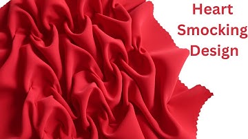 HOW TO MAKE A HEART SMOCKING DESIGN | Fabric Manipulation | Smocking Pattern | Didsbury Art Studio