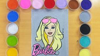 Relax and enjoy this adorable sand painting | step-by-step tutorial.