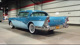 1957 Buick Roadmaster 75 Blue Two Tone Paint 4 Door & Engine Sounds My Car Story with Lou Costabile