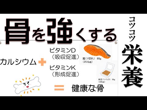 【骨粗鬆症対策シリーズ】　骨を強くするコツコツ栄養