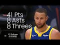 Stephen Curry 41 Pts, 8 Asts, 8 Threes vs Pelicans | FULL Highlights