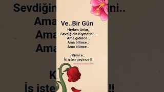 Ve.. Bir Gün Herkes Anlar, Sevdiğinin Kıymetini.. Ama Gidince Resimi