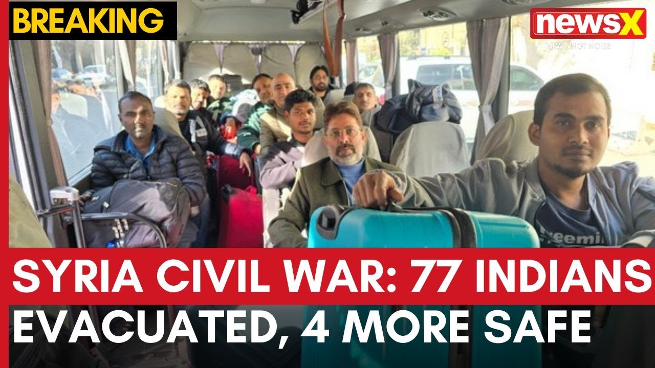 Syria Civil War | 4 Indian Nationals Evacuated From Syria | 77 Indian Nationals Evacuated So Far