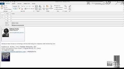 Outlook 2013 - Making a vCard