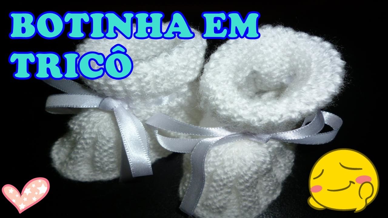 sapatinho de trico acalanto