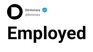 Employed Meaning In English