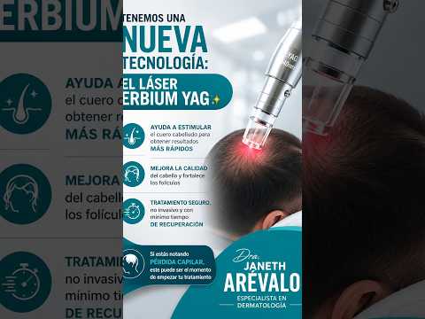 LÁSER ERBIUM YAG para PÉRDIDA CAPILAR: ¿cómo funciona? #Alopecia #Dermatología