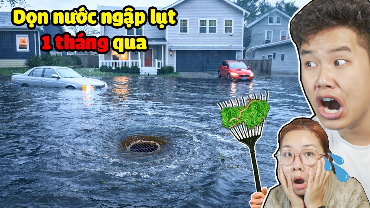 Dọn Hết Nước Ngập Lụt 1 Tháng Qua Mới Được Nghỉ !? bqThanh & Ốc Chơi DrainSim