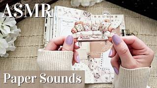 ASMR Decorating a Vintage Journal š Cozy Autumn at Home | Paper Sounds
