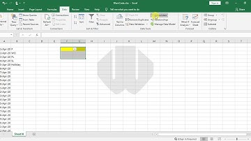 Remove Dropdown list in Excel Cells || #WamCode