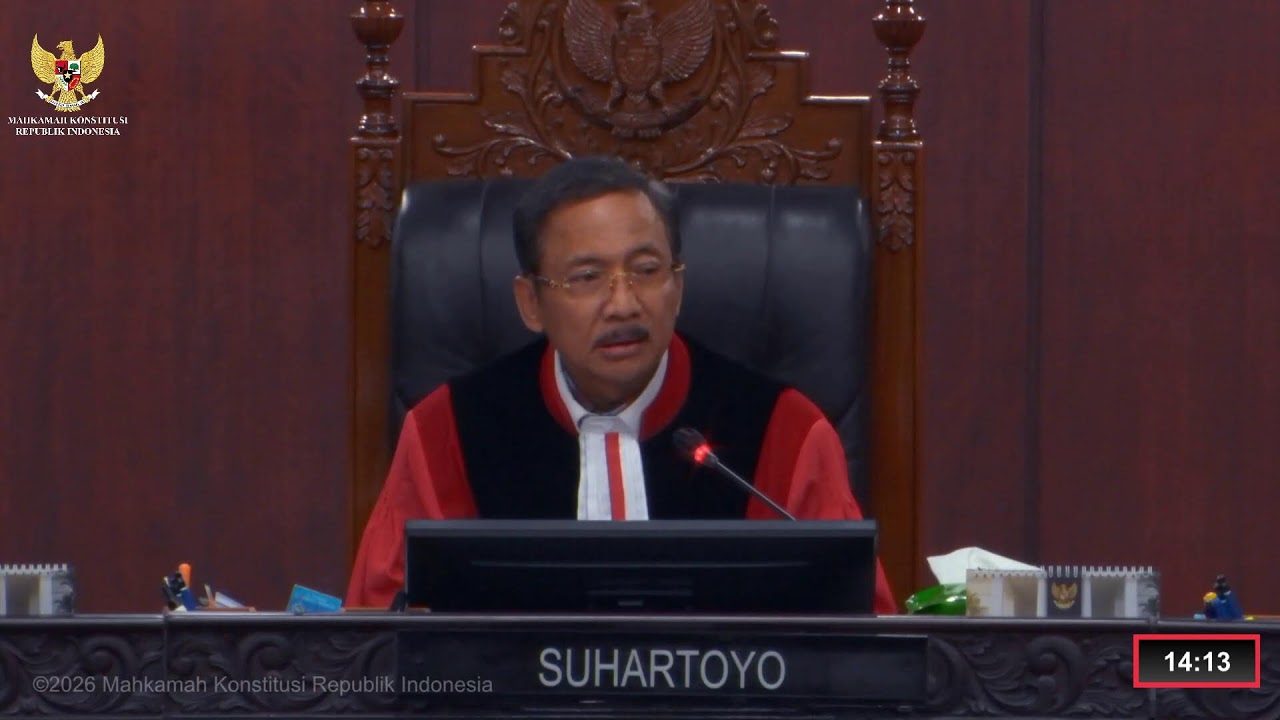 Sidang Perkara Nomor 272/PUU-XXIII/2025, 24/PUU-XXIV/2026. Kamis, 26 Februari 2026.