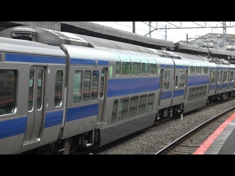 隣のホームのグリーン車付近から見た上野東京ライン常磐線上りe531系の佐貫駅出発 Youtube