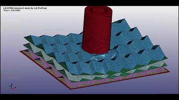 Corrugated Board compression in ls-dyna